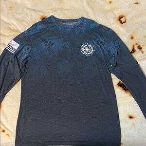 Patriotic Blue Long Sleeve Tee